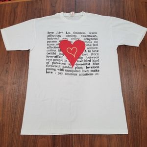 Vintage Love Heart Dictionary Definition T Shirt Single Stitch Smashing Pumpkins